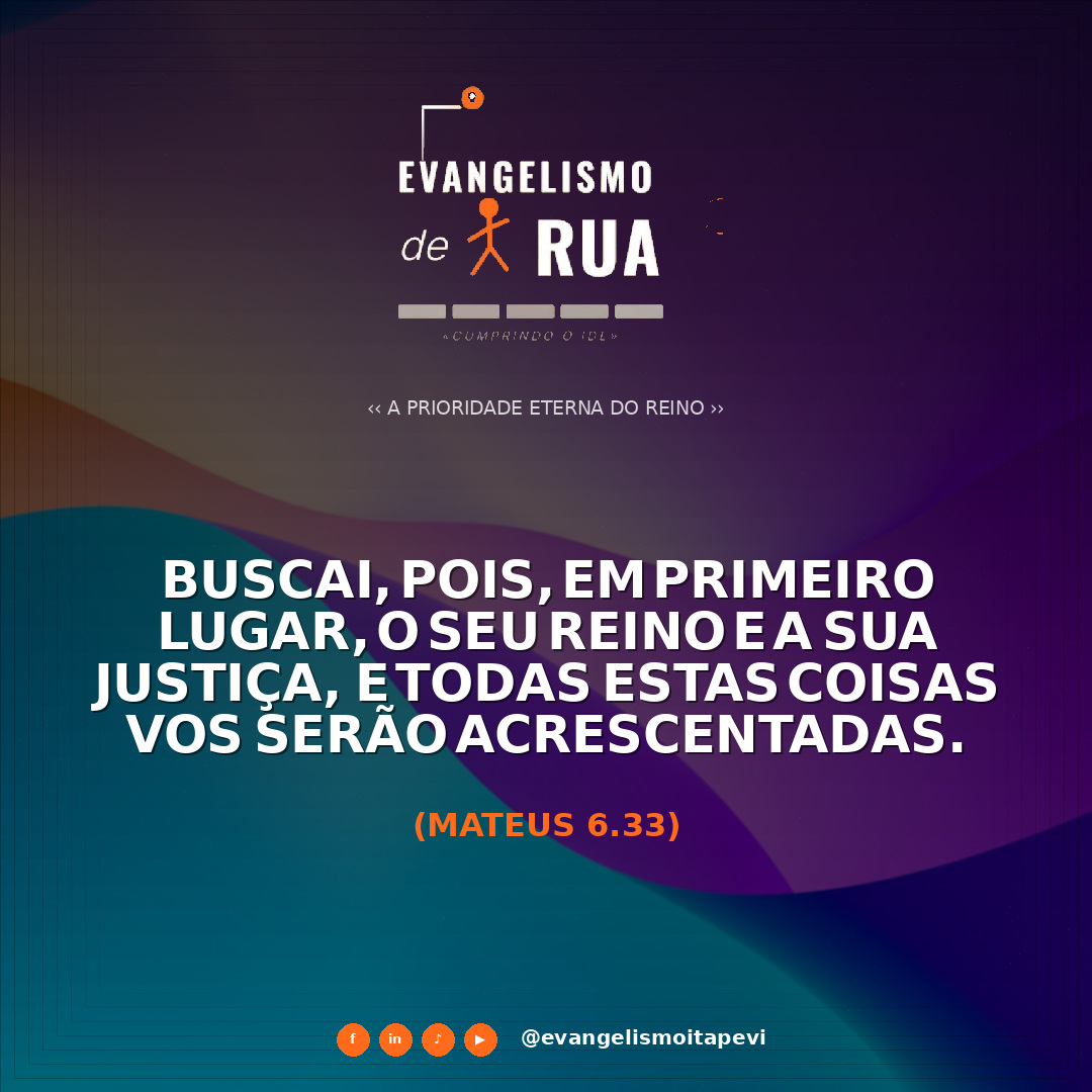 A Prioridade Eterna do Reino