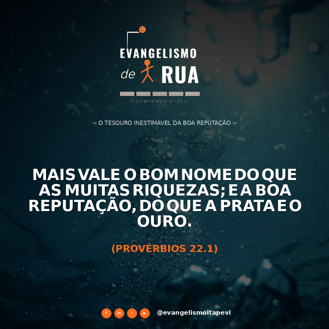 O Tesouro Inestimável da Boa Reputação
