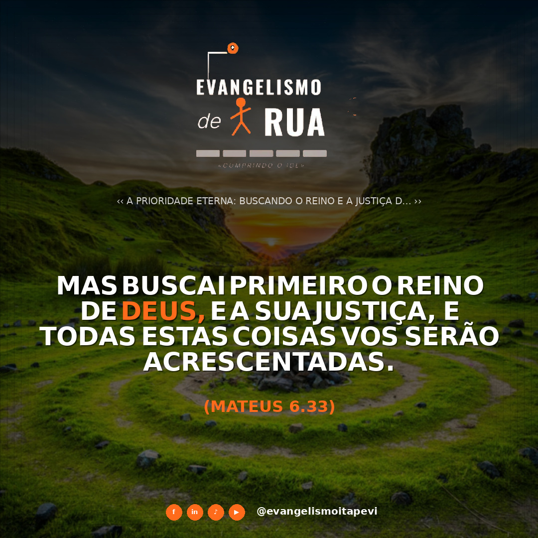 A Prioridade Eterna: Buscando o Reino e a Justiça de Deus