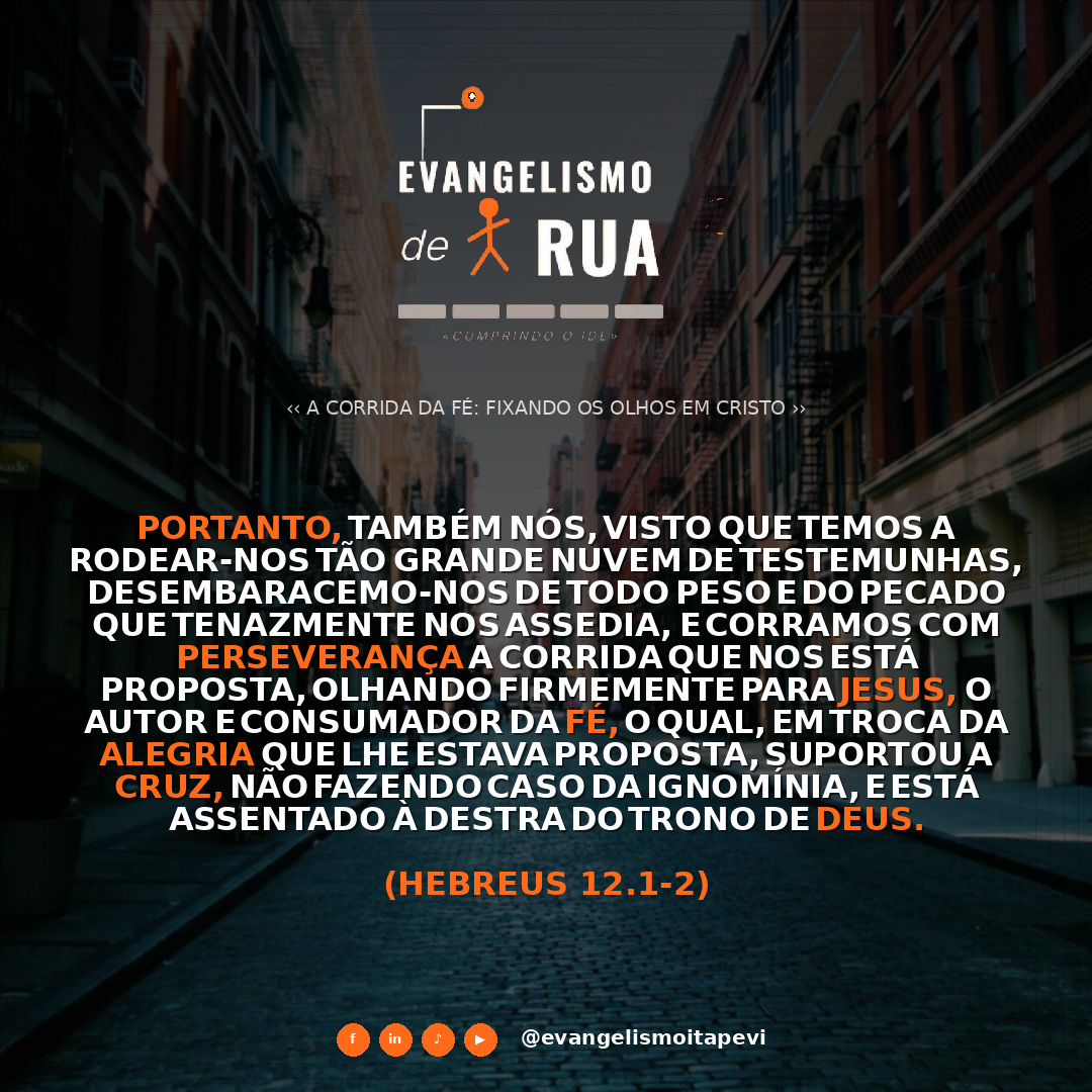 A Corrida da Fé: Fixando os Olhos em Cristo