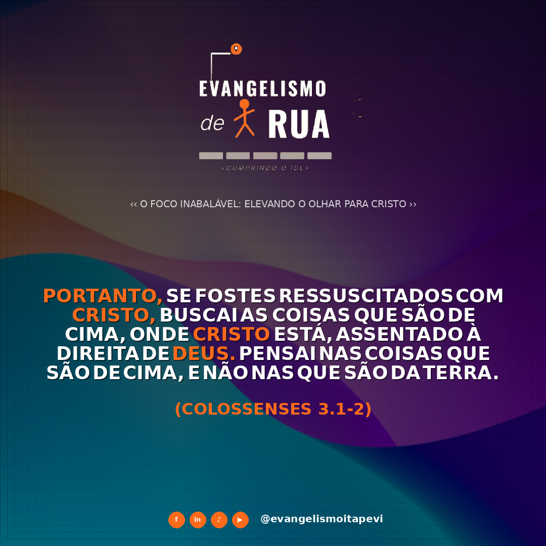 O Foco Inabalável: Elevando o Olhar para Cristo