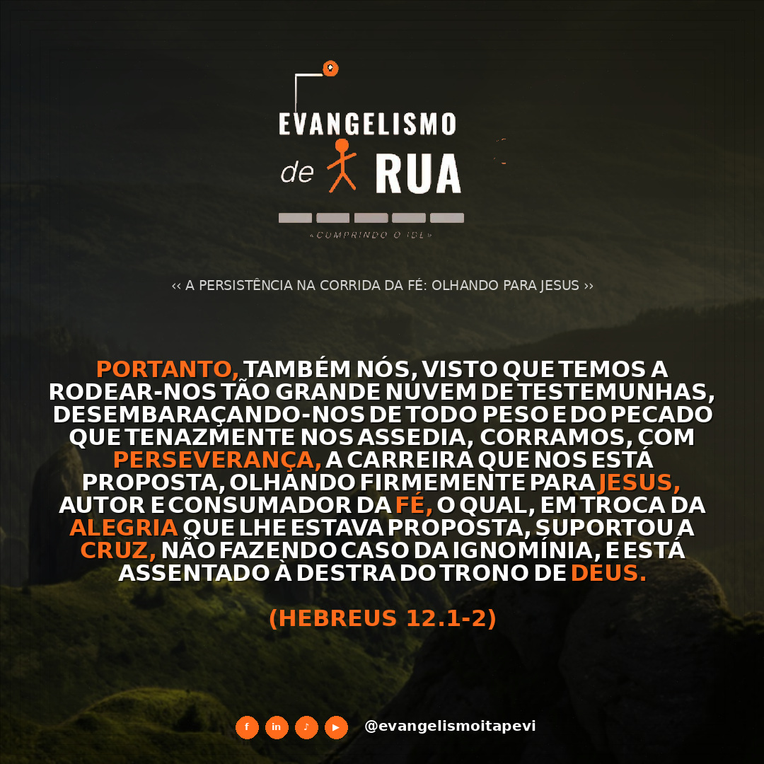 A Persistência na Corrida da Fé: Olhando para Jesus